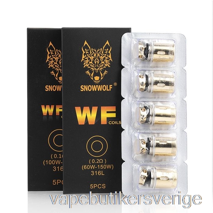 Vape Sverige Snowwolf Wolf Wf Utbytesspolar 0,15ohm Wf-h-m Mesh Coils